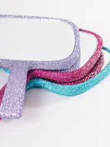 GLITZ & GLAM BLING HANDHELD MIRROR GLITZ & GLAM BLING HANDHELD MIRROR