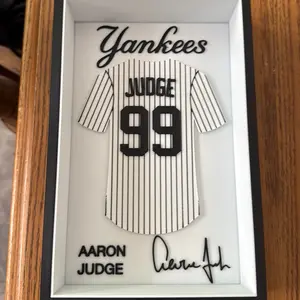 Aaron Judge 3D printed Jersey Frame