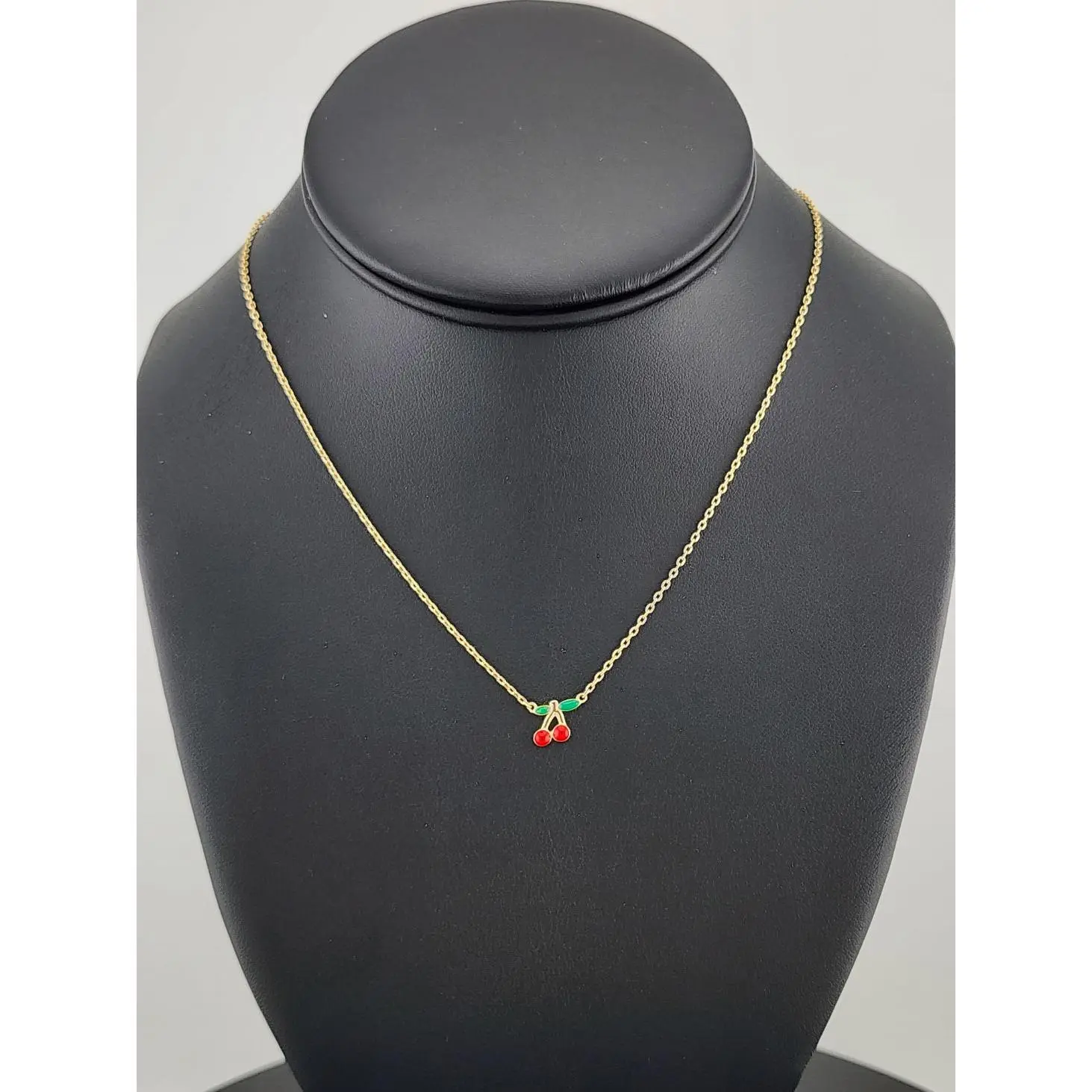 Fruity & Fun: Sterling Silver Cherry Pendant Necklace