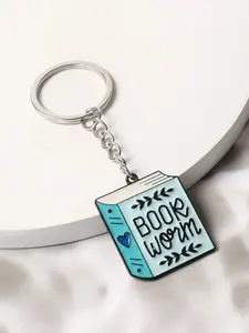 Book Design Keychain, Cute Book Charm Keychain for Women & Men, Fashion Accessories for Daily Use, Trendy All-match & Exquisite Keychain for Birthday Gift, Book Themed Keychain