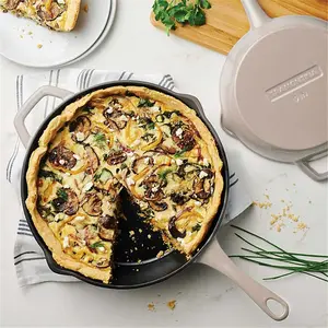 Tramontina 9" and 12" Enamel Cast Iron Skillet Set - Superior Heat Retention and Distribution - Cookware