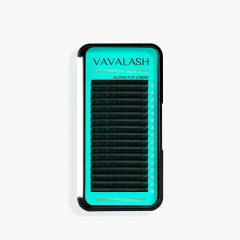 VAVALASH Classic False Eyelashes Extension Set with Adhesive - 0.15mm Mixed Ellipse Flat Lashes, Natural Glam Lash Extensions, C/CC/D Curves, Soft Casual False Eyelashes & Adhesives for Beginners,lash tech gift