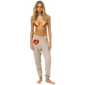BOLT HEART SWEATPANTS - SAND