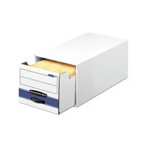 212 MAIN Fellowes Mfg. Co. FEL Stor-Drawer Plus File, 10.50in x 6.50in x 25.25in, Recycled Plastic Rugged Files Organizer for Desk Organization, Stacks High Office Accessory