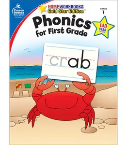 Phonics for First Grade, Grade 1: Gold Star Edition Volume 11 -- Carson Dellosa Education, Paperback