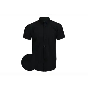 Solid Black Button Down