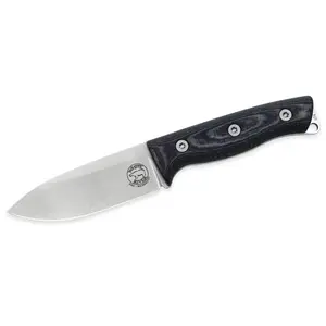 White River Ursus Cub Fixed Blade Knife – 3.5in Magnacut, Black/OD Linen Micarta