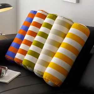 1pcs Fashionable Cute Plush Pillow, Simple Velvet Candy Cushion, Home Sofa Bed Head Decorative Pillow, Bedroom Car Office Lumbar Support Round Pillows