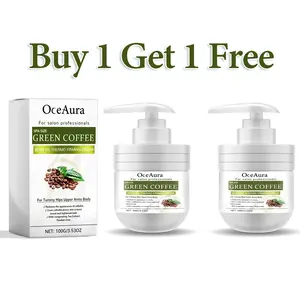 （Buy 1 Get 1 Free）Green Coffee Bean Oil Thermo -FirmingBody LotionCaffeine Infused CollagenCream Moisturizer &Body Cream ForWomen & To improve Look OfTexturedCrepey Skin, W/Travel Size