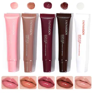 Lip Jam Hydrating Lip Gloss | Glitter Glossy Plumping Lipgloss | High Shine Glass Finish Nude Colors Shiny Jelly Liquid Lipstick for Women