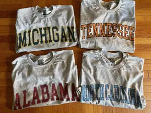 Vintage Varsity College T-Shirt Football Shirt Game Day Tee Sports Fan Shirt Personalized Gift for Her