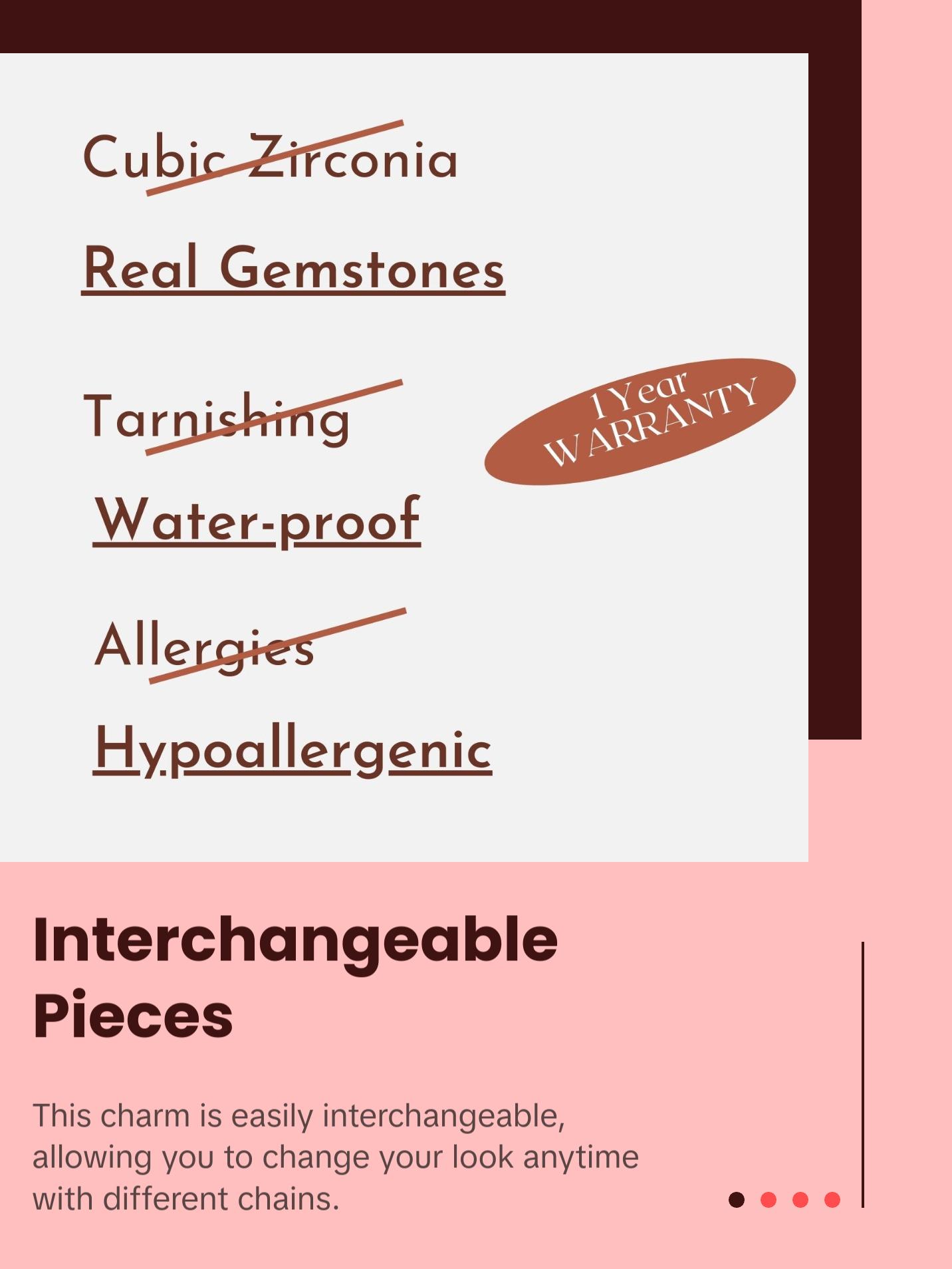 Sapphire Silver Charm