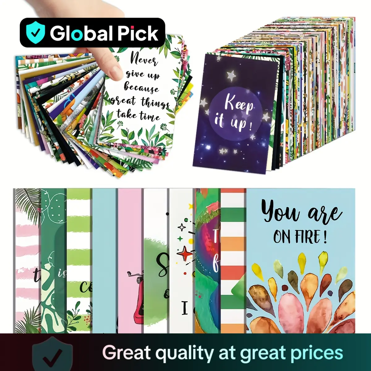 Positive Affirmation Card, 72pcs/set Inspirational & Encouraging Card, Mini Note Card for Daily Motivation, Employee Appreciation & Gifts