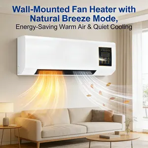 1400W Dual Mode Home Indoor Heater, Fast Heating & Natural Wind, Wall Mounted for Living Room, Office, Bedroom, Small Home Use