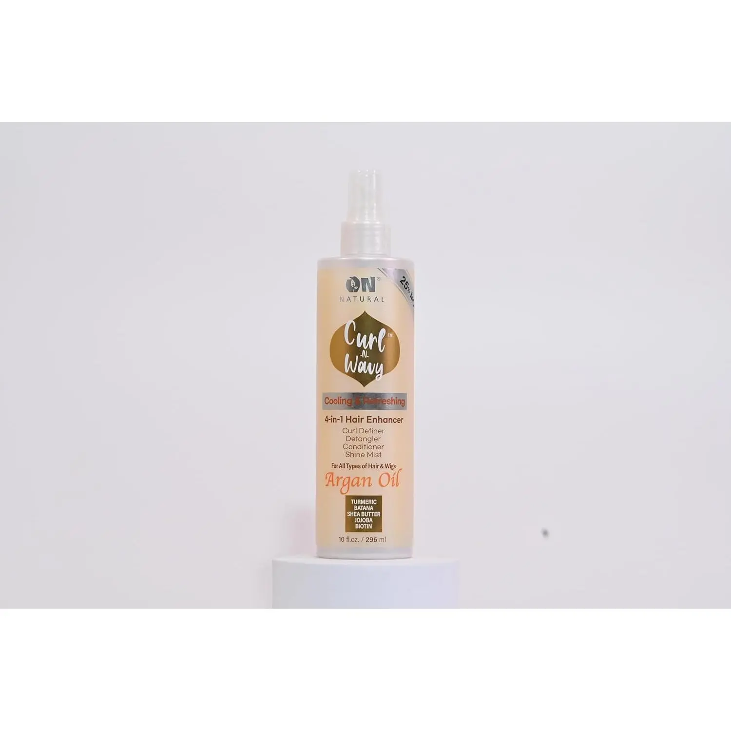 ON Natural Curl & Wavy Hair Defining Conditioner - Argan Tree Extract, Oil-Infused, 10 oz Detangling Antifrizz Haircare Product for Curly & Wavy Hair, Wavy Hair Conditioner, Detangling Conditioner