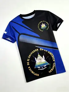 Deep Blue Storm Salvador Memorial Shirt, Blue Block Football Training T-Shirt, Athletic Shirt, Casual Sports Wear for Men, Athletic Tops, Casual Sporty Top