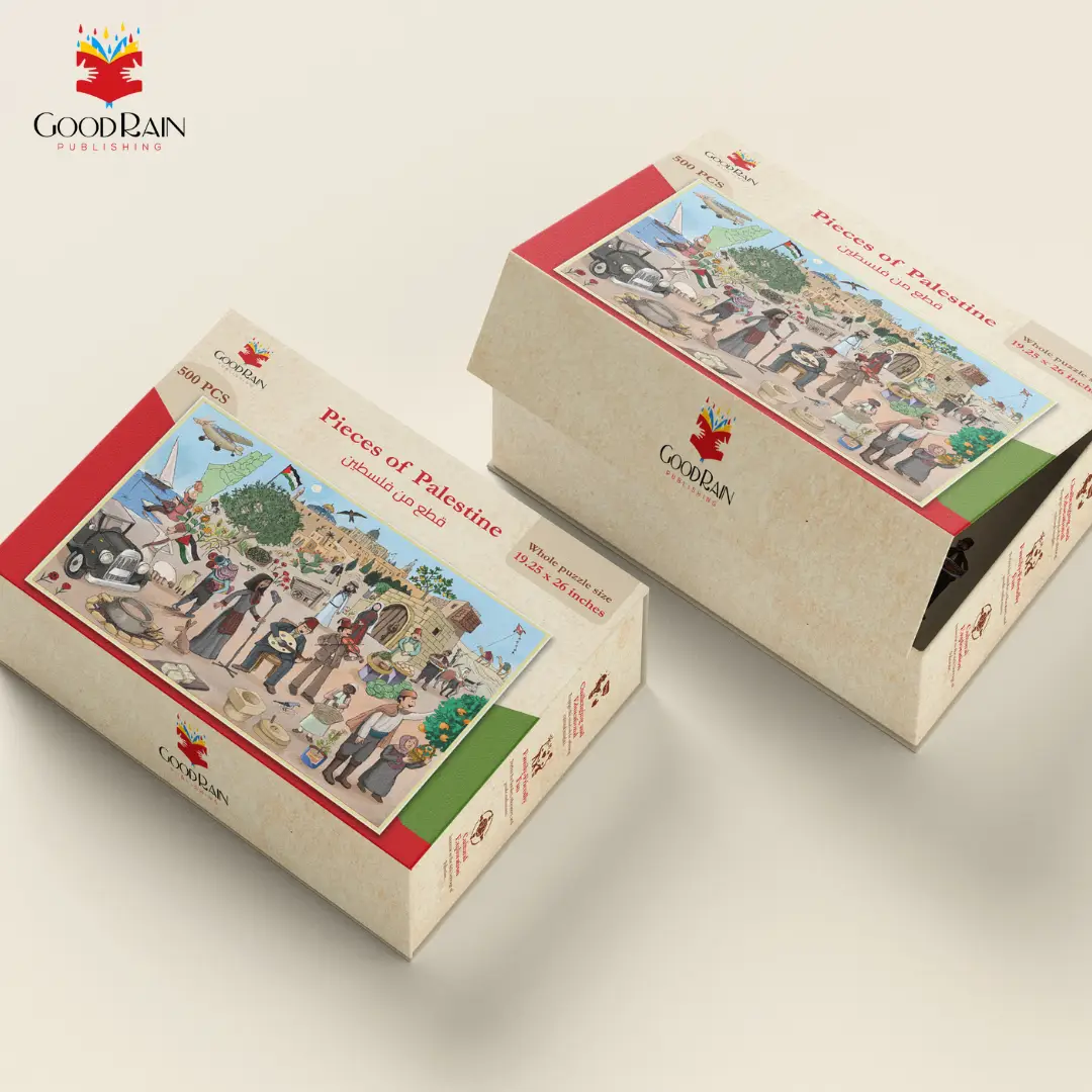 GoodRain Publishing Pieces of Palestine PUZZLE (500 PCS) - Original Game with Unique Design and Packaging