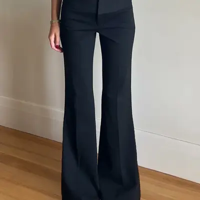 Low Rise Black Dress Pants - TikTok Shop