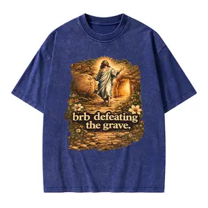 Brb Defeating The Grave Christian Washed T-Shirt-01-GC-WTSA4826