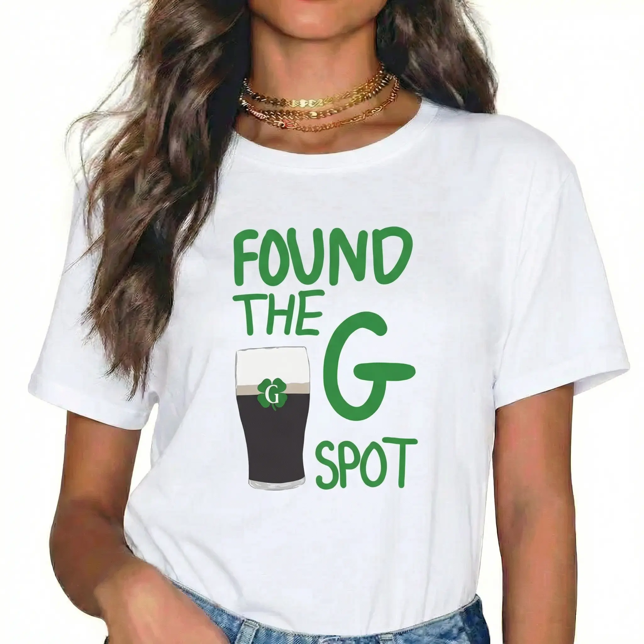 Found The G Shirt - Funny St. Patrick's Day T-shirt, Split The G Tee, Unisex Cotton Shirt