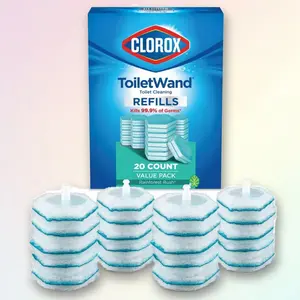Clorox ToiletWand Disinfecting Refills Disposable Wand Heads - Rainforest Rush - 20ct