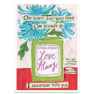 I REMEMBER WITH YOU | CURLY GIRL SYMPATHY CARD