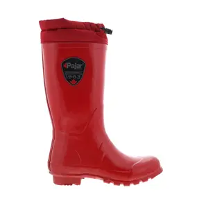 Pajar Tatiana 55792 Womens Red Synthetic Pull On Mid Calf Boots
