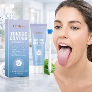 Oralhoe Tongue Coat Cleaning Gel - Cleanses Tongue Coating & Eliminates Oral Odor - Refreshing Breath - Daily Oral Hygiene Care - 50g