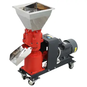 YOKOMA Pellet Machine with Three Head Rollers 8mm Holes Plate 220V Feed Pellet Mill Machine, 3500W 150KG/H