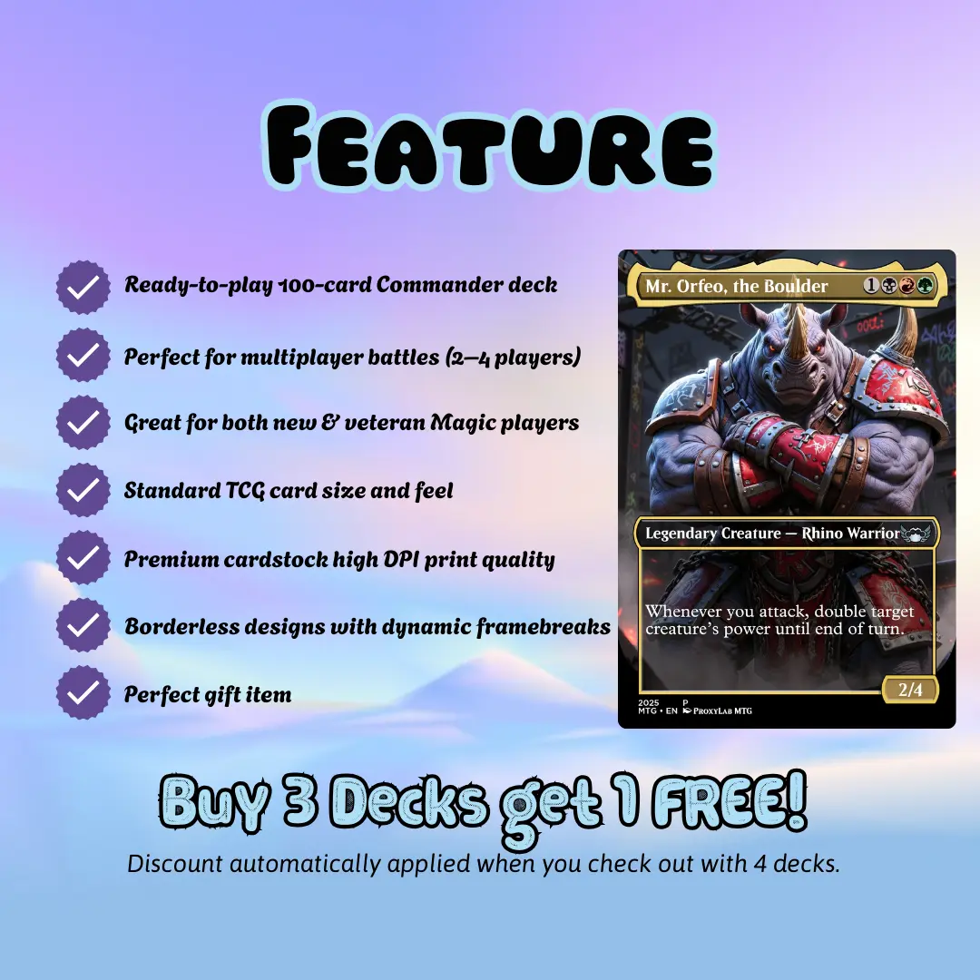 Proxy Commander Deck  Spyro the Dragon  Full 100 Card Deck  Ready to  Play Dragon Commander  Cute Fantasy Art  Perfect Gift - TikTok Shop