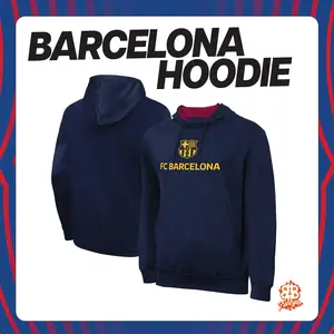 FC Barcelona Pullover Hoodie Officially Licensed Barça Hoodie | Game Day + Streetwear Fit | Visca El Barça! LV