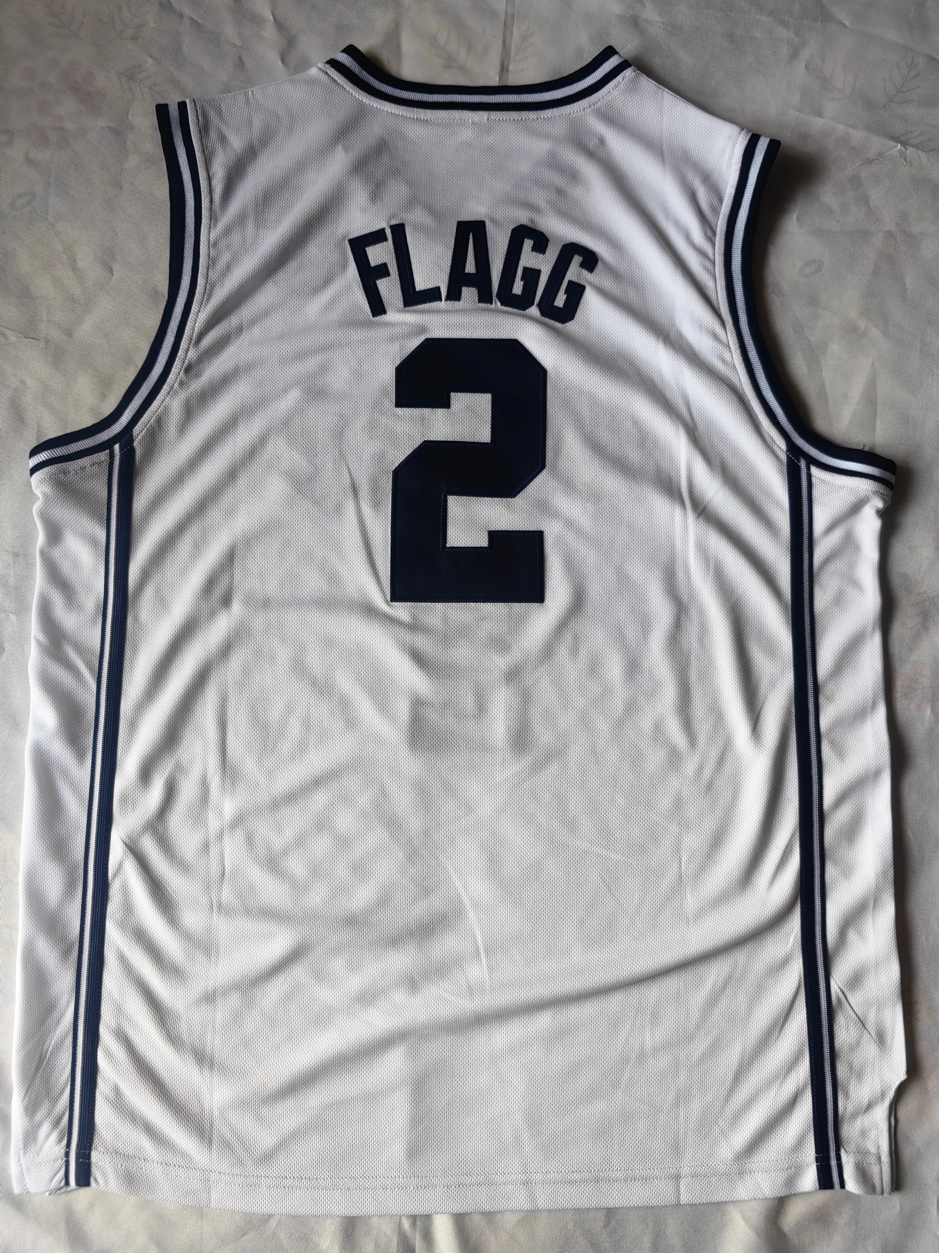 Flagg Men's Basketball Jerseys #2 Flagg Jersey Embroidery White Blue S~XXL Baseball Clothing Athletic Sports Breezy Bowl Jersey Outfit Uniform Apparel