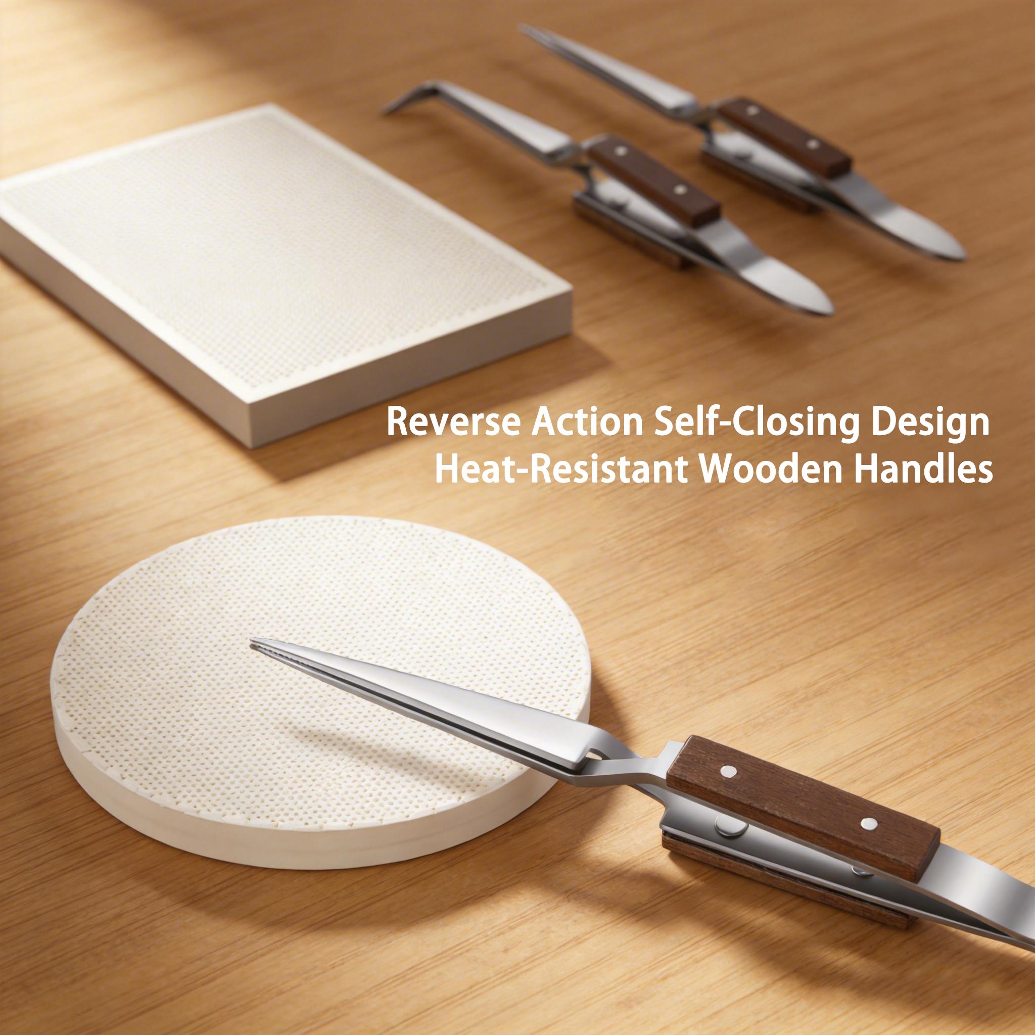 Jewelry Soldering Kit with Honeycomb Soldering Boards & Tweezers - Heat Resistant Ceramic Soldering Block Set for Jewelry Making & Repair