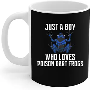 Frog Lover Mug Just A Boy Who Loves Poison Dart Frogs Gift Coffee Mug 11oz