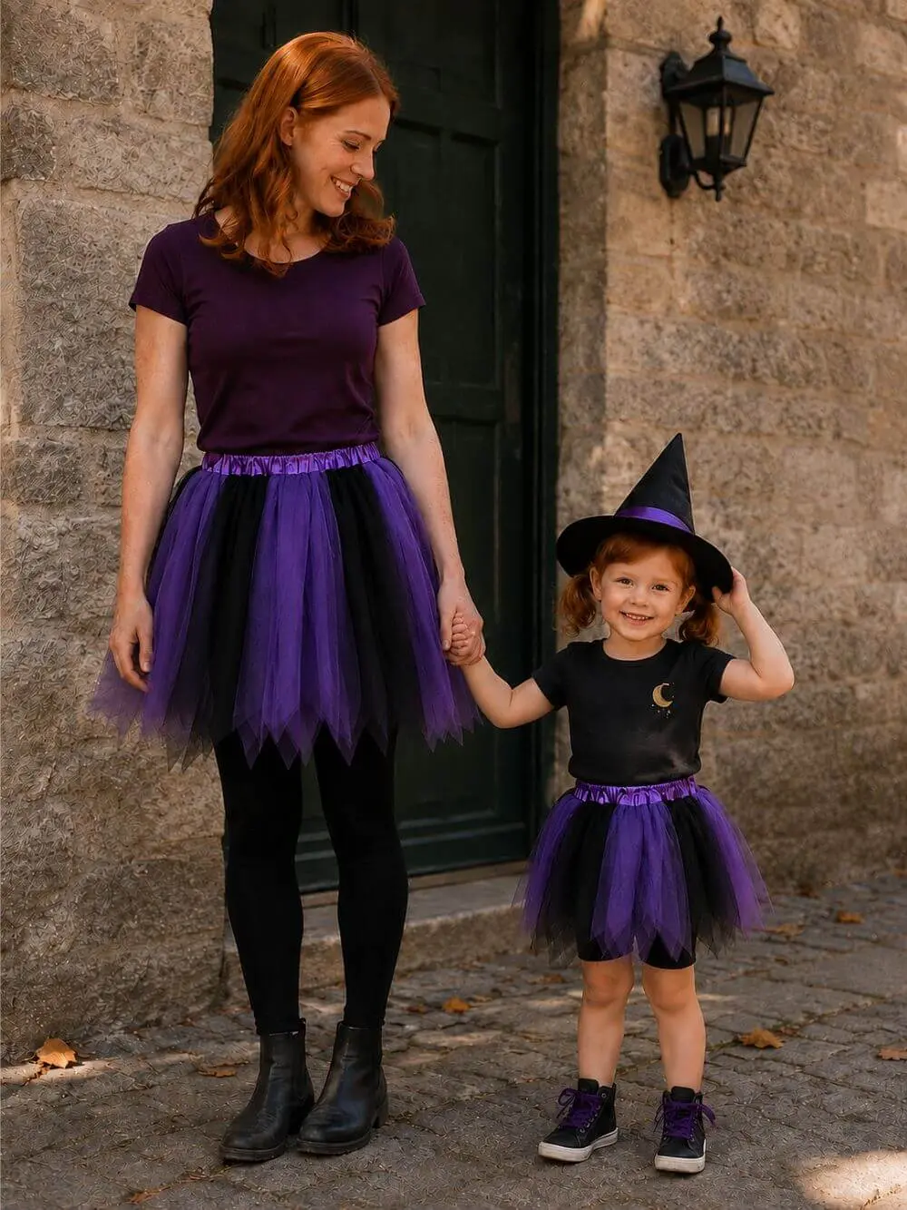 Purple & Black Fairy Princess Dress Up Halloween 5K Running Costume Pixie Tutu Skirt for Kids, Adults, Plus
