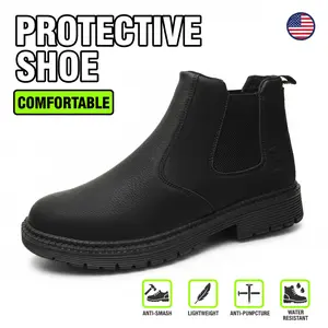 Comfortable Waterproof Anti-slip Durable Outdoor Safety Shoes Splash-proof Smash-proof Puncture-proof Breathable Unisex Chef Work Shoe Multi-functional Sneakers