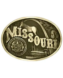 Montana Silversmiths Unisex Missouri State Heritage Attitude Buckle - 60811Moc