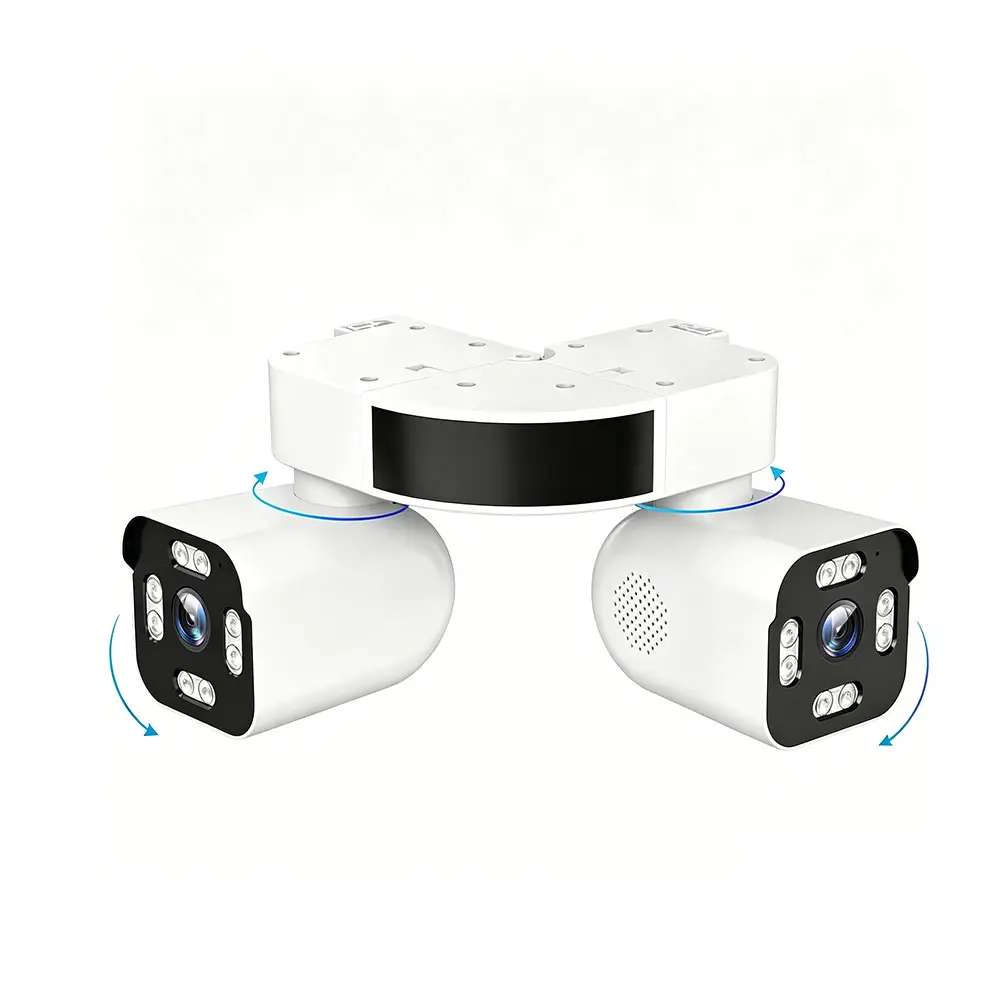 Dual Lens PTZ Security Camera Outdoor Wireless with 360° Pan-Tilt-Zoom, 5.0MP Motion Sensor, Two-Way Audio & Siren Alarm, Night Vision, WiFi Suitable for Home Security System, /Outdoor Surveillance Camera with App