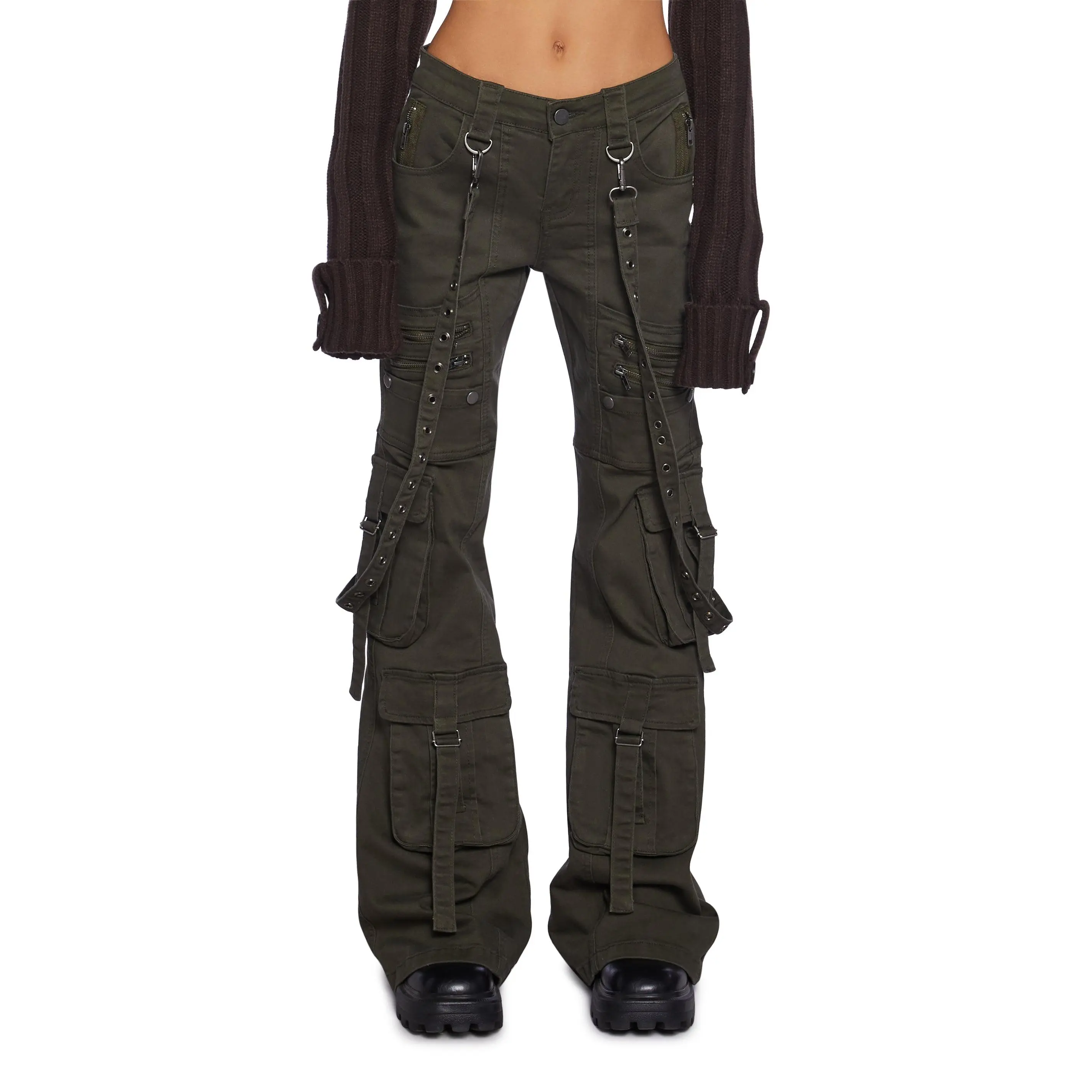 Aurora Cargo Jeans - Twill Green
