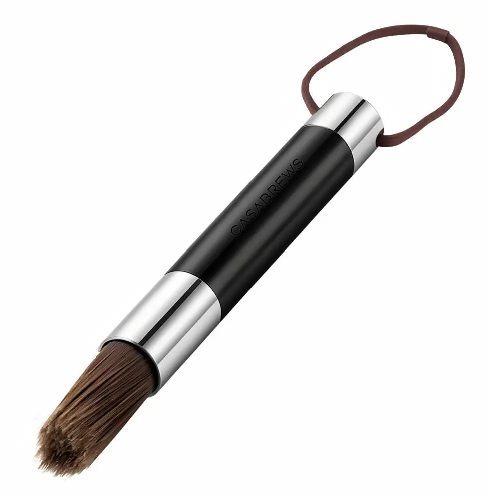 CASABREWS Coffee Cleaning Brush with Durable Metal Handle and Flexible Fiber Bristles, Barista Cleaning Tool for Espresso Machines, Coffee Grinders and Coffee Stations
