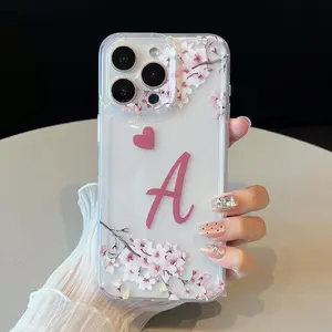 Clear Letter Pattern Phone Case, Anti-drop Cellphone Protective Case, Total Protective Shockproof Mobile Phone Cover for iPhone 11 12 13 14 15 16 Pro Max Transparent Astronaut