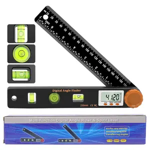 2 in 1 Angle Finder Ruler with 7 Inch/200mm Angle Measuring Tool for Woodworking/Carpenter/Construction/DIY Measurement