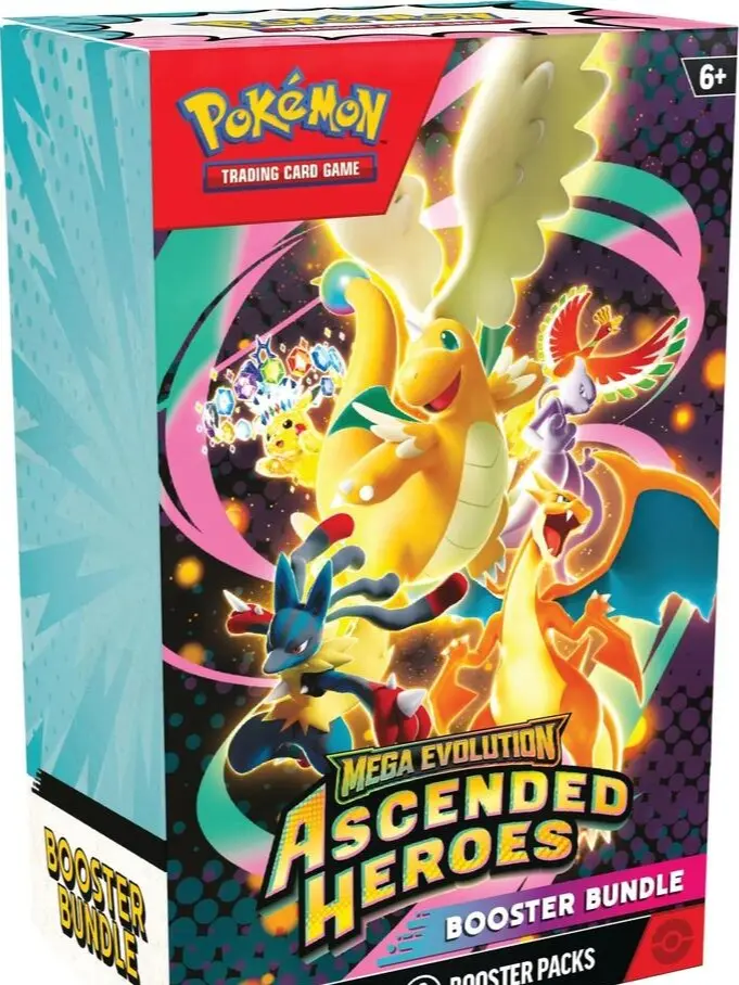 Pokémon TCG Mega Evolution Ascended Heroes Sealed Booster Bundle - 6 Trading Card Packs