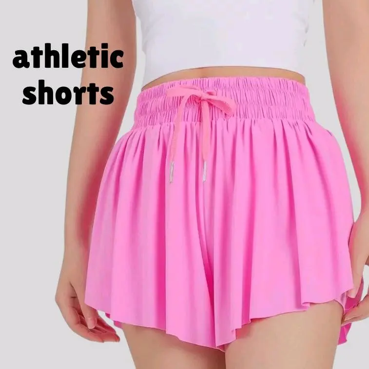 Flowy Athletic Shorts for Women High Waisted Gym Yoga Workout Running Sweat Shorts Golf Tennis Skirt Skort Preppy Shorts Cute Clothes Summer