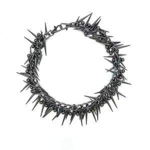 Vintage Spiked Rivet Pant Chain Street Style Punk Jeans Accessory Unisex Distressed Edgy Waist Accessory