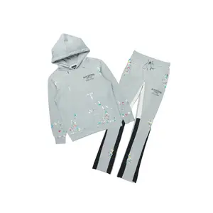 Art Dist 2.0 Heather Grey/Multi Hoodie/Stacked Flare Track Set Art Dist 2.0 Heather Grey/Multi Hoodie/Stacked Flare Track Set