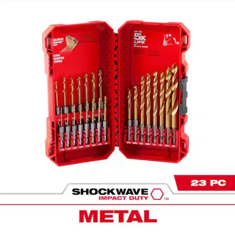 SHOCKWAVE IMPACT DUTY Titanium Twist Drill Bit Set (23-Piece)
