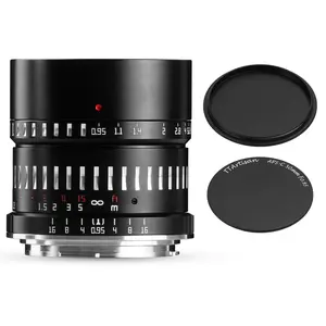 TTArtisan 50mm F0.95 APS-C Portrait Camera Lens for Sony E-Mount Mirrorless Cameras A5000, A5100, A6000, A6100, A6300, A6400, A6500, A6600, NEX-3, NEX-3N, NEX-3R, NEX-5T, NEX-5R, NEX-5,for Fuji X Mount XT3 XT4 XT10 XT20 XT30 XS10 XA3 XA5 XA7 XE3 XPRO1