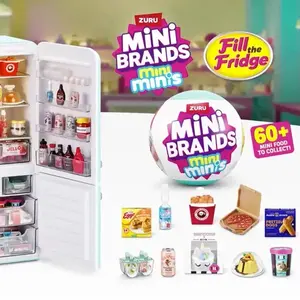 New ZURU Blind Box Mini Fridge Ball Mystery Box Anime Figures Diy Room Decoration Children Custom Toys Birthday Gift