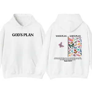 Your Plan vs God’s Plan Hoodie & T-Shirt – Christian Faith Quote Apparel, Inspirational Bible Message Shirt, Unisex Cotton Tee & Cozy Hoodie, TikTok Shop 2026 Trending